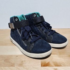 Skechers navy blue girl’s sneakers, Size 1
